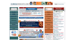 Desktop Screenshot of clinicalwebcasts.com