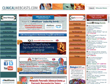 Tablet Screenshot of clinicalwebcasts.com